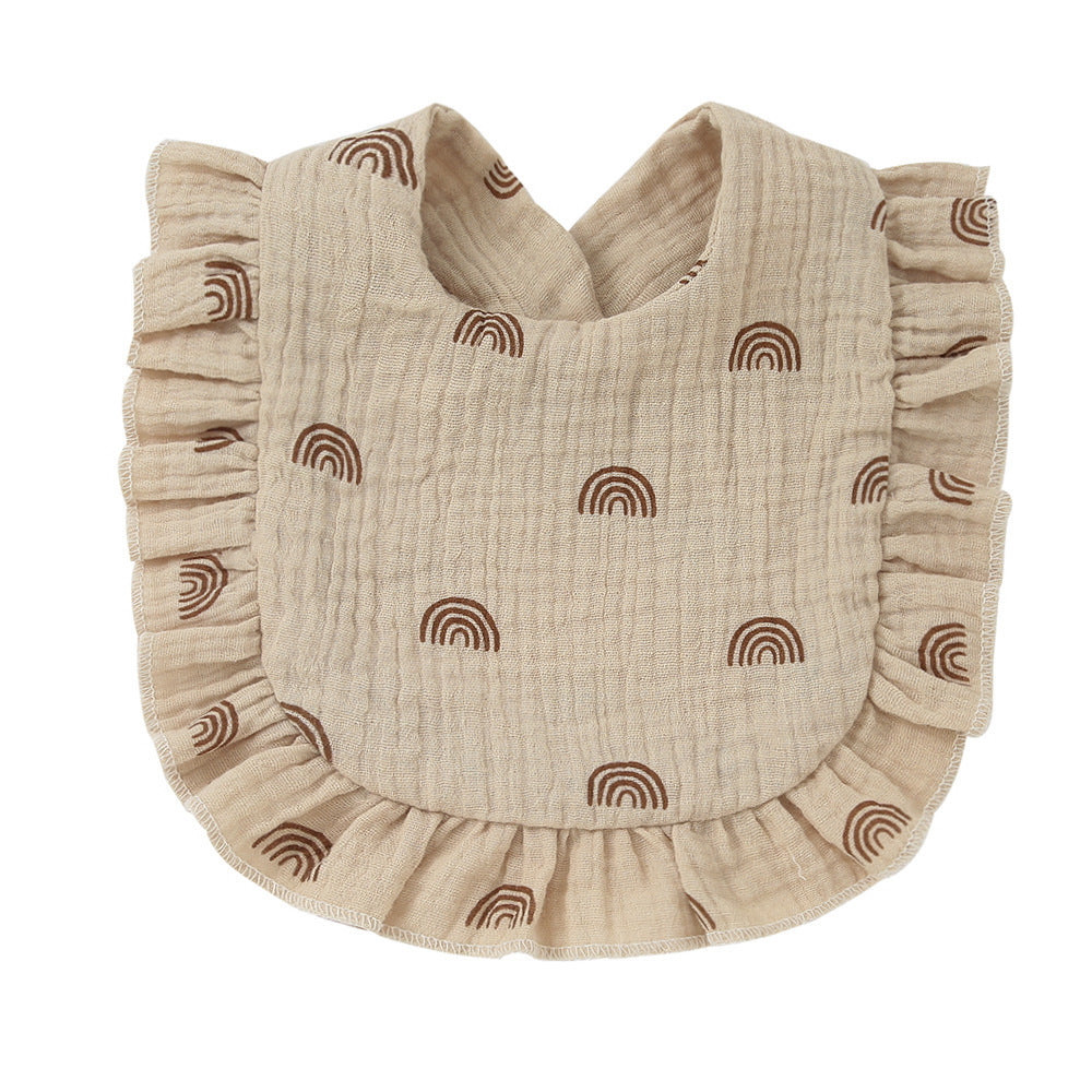 Babies' Printed Cotton Gauze Bib