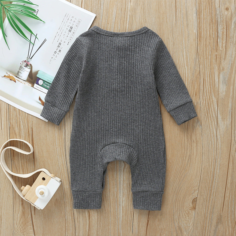 Baby Long Sleeve Cotton Bodysuit | Snap Closure | 6 Colors