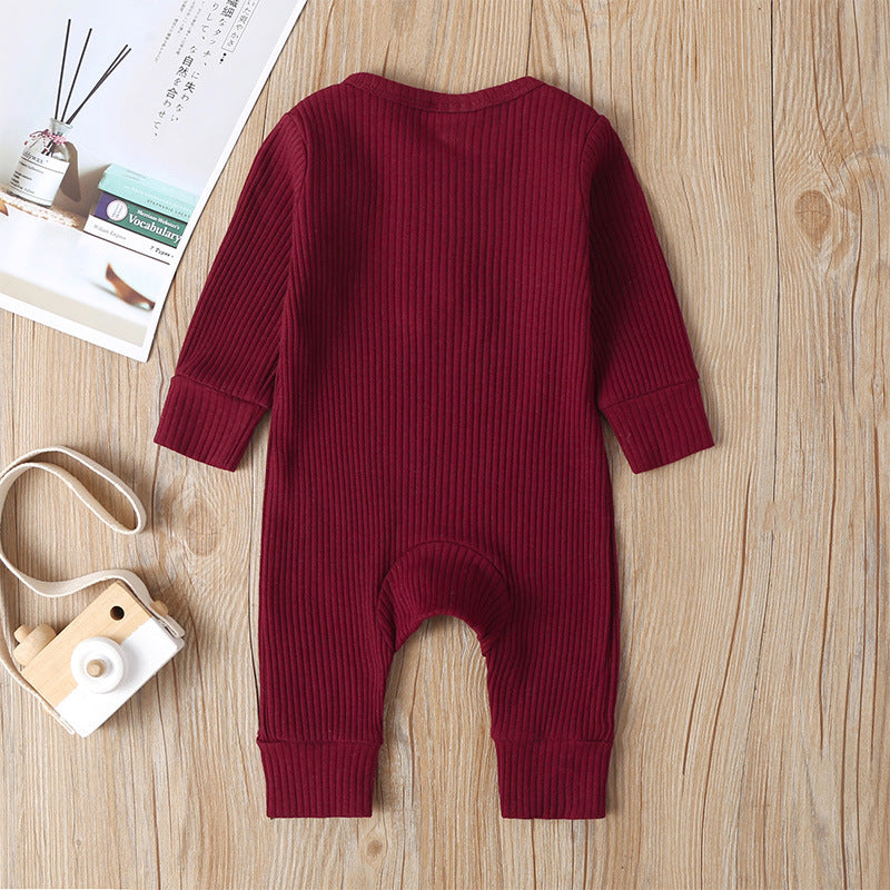 Baby Long Sleeve Cotton Bodysuit | Snap Closure | 6 Colors