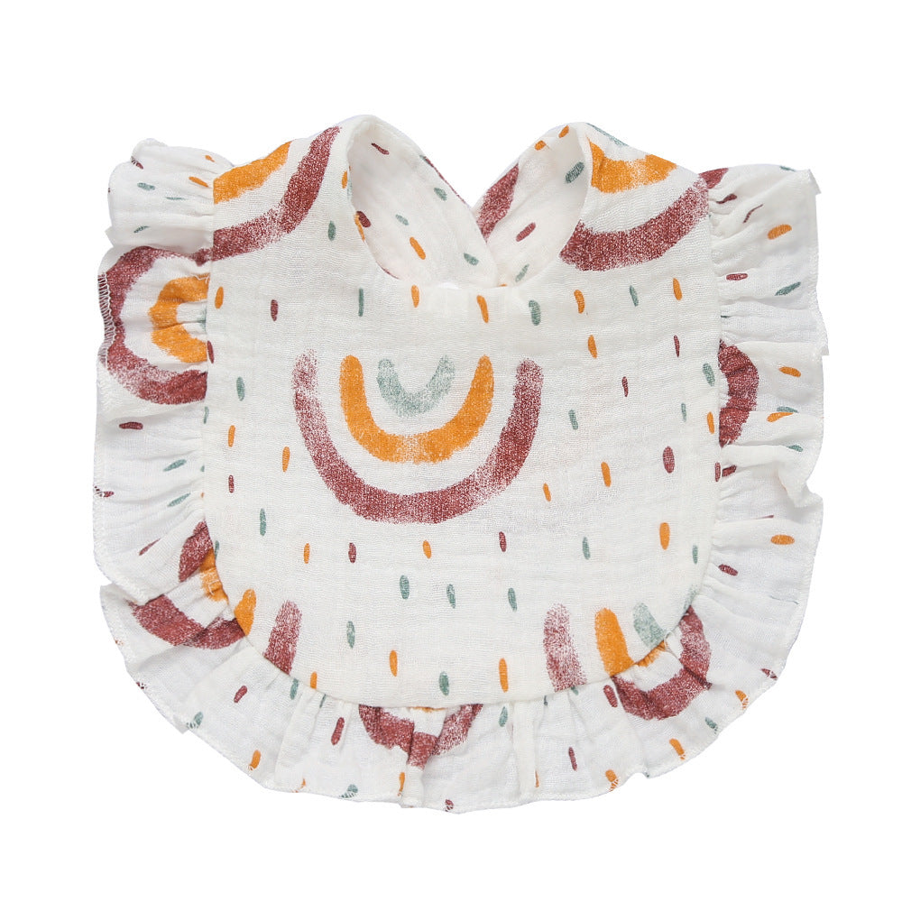 Babies' Printed Cotton Gauze Bib