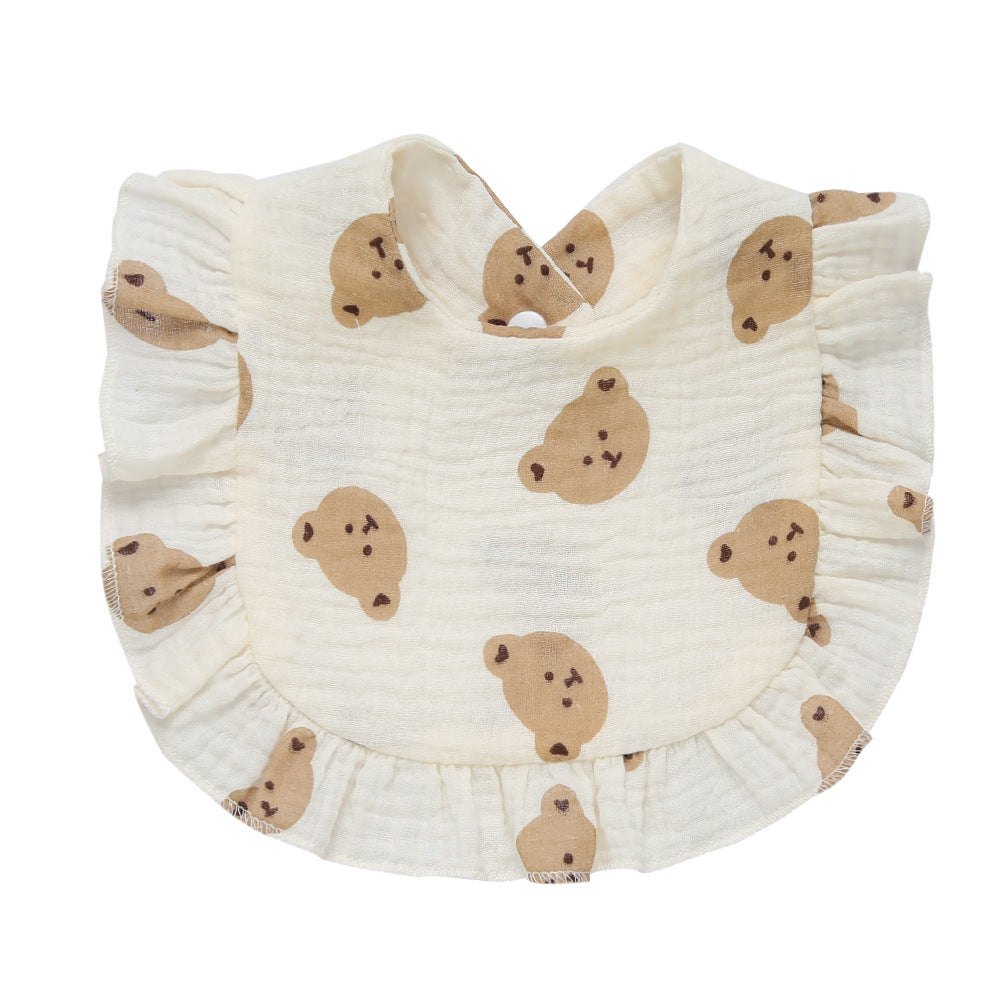 Babies' Printed Cotton Gauze Bib