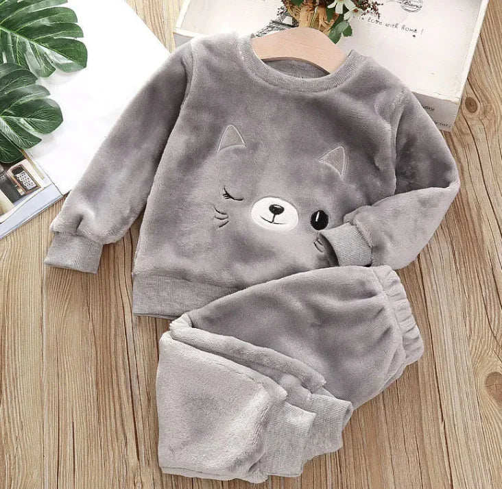 Kids Two-Piece Pajama Set | Soft & Cozy Sleepwear | 4 Colors