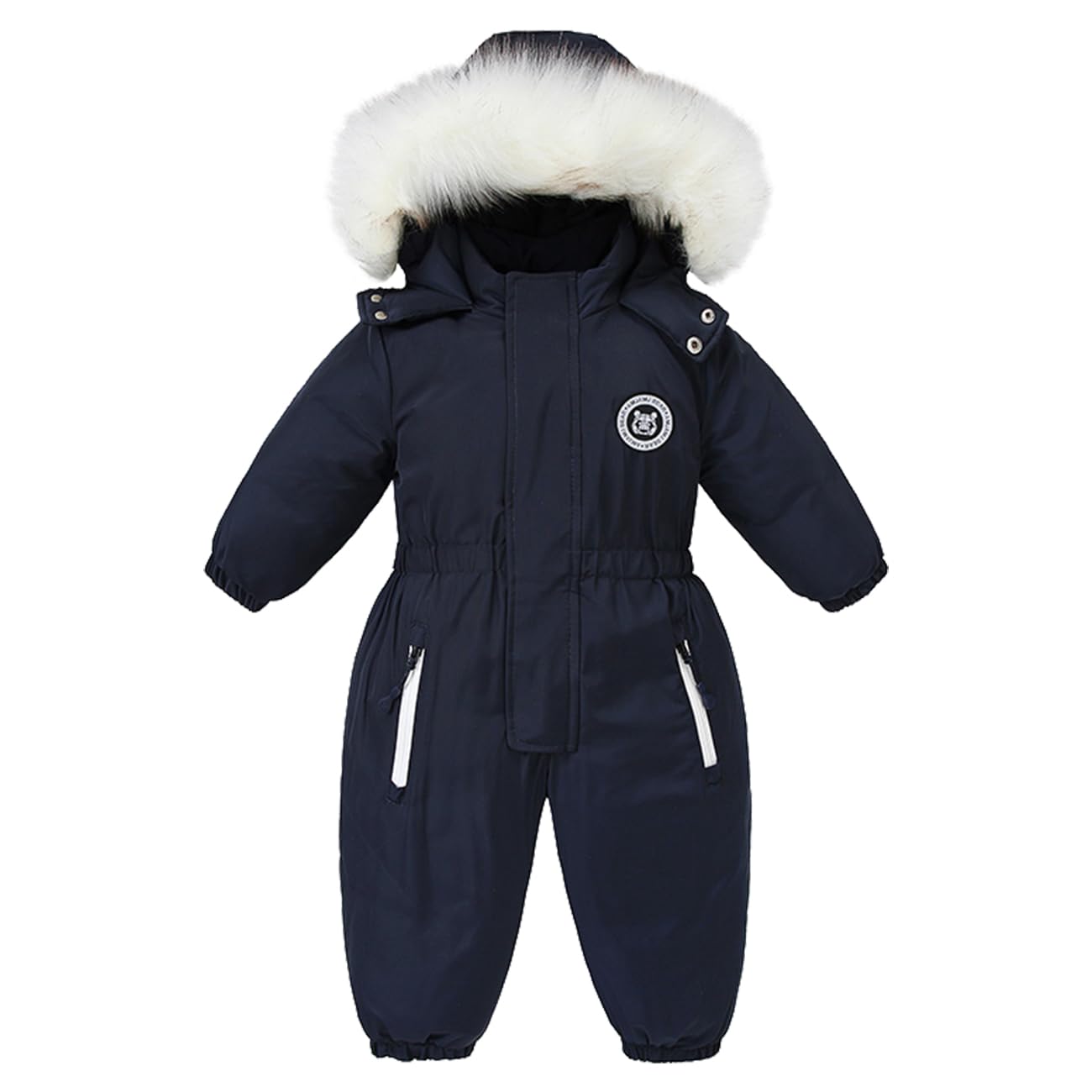 Baby Winter Snowsuit – Warm, Waterproof One-Piece with Hood | 12–24 Months