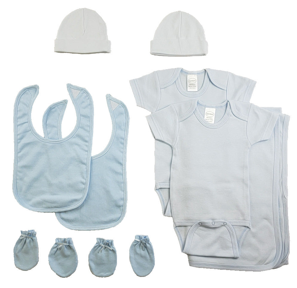 Boys' 9-Piece Blue Layette Set
