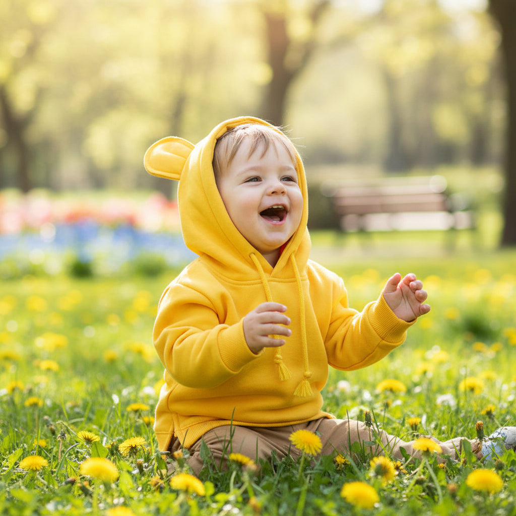 Kids' Hoodie with Cute Ear Design for Babies