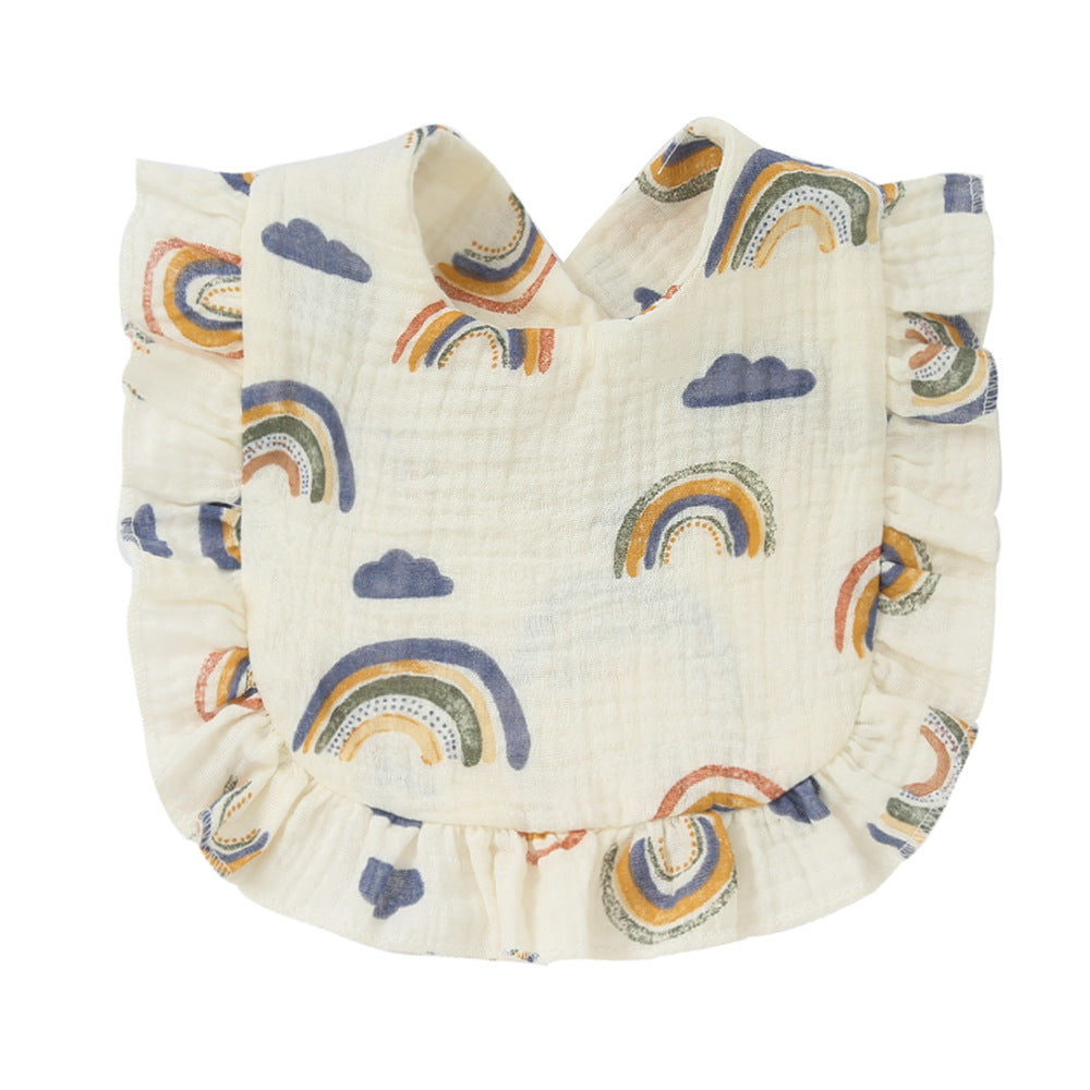 Babies' Printed Cotton Gauze Bib