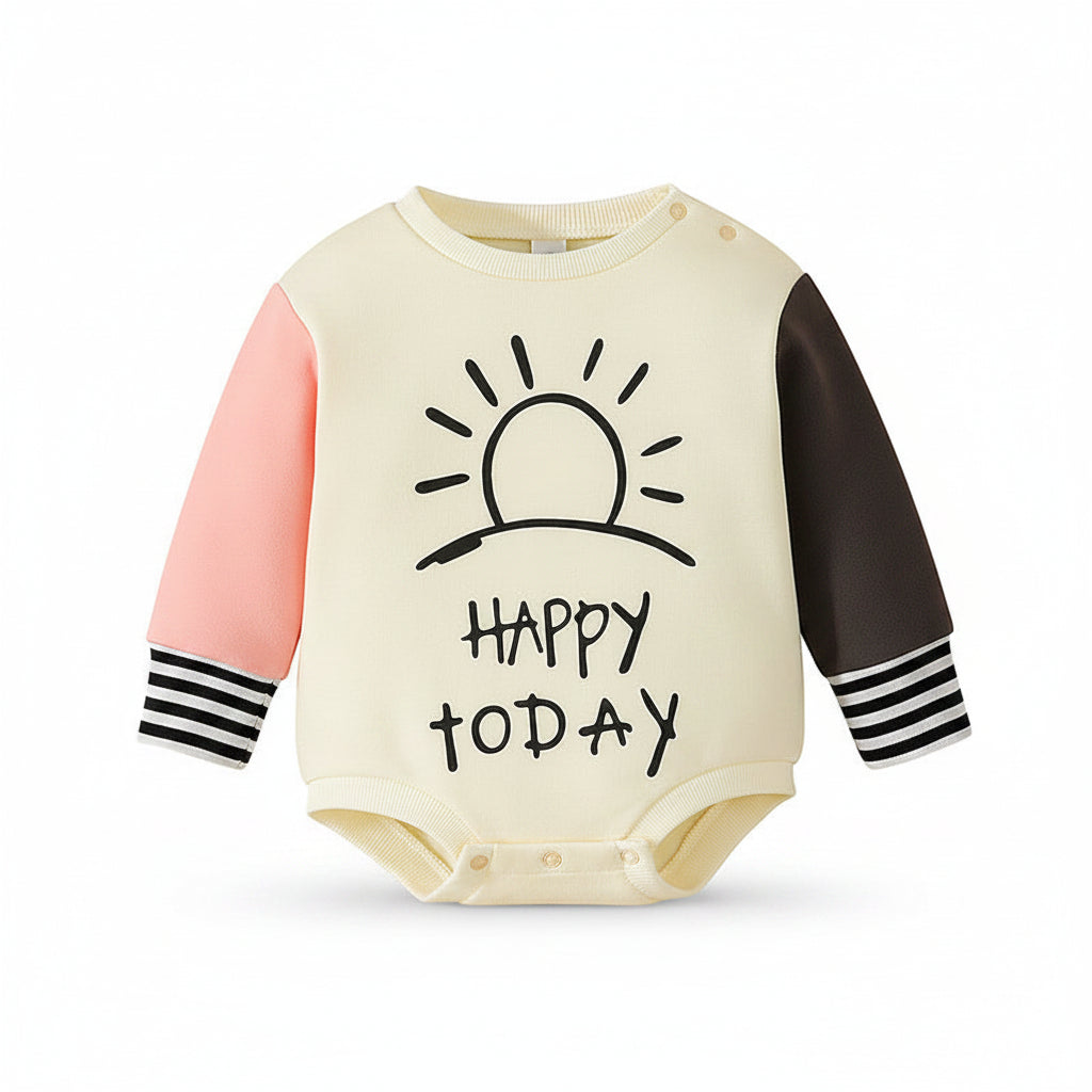Baby Unisex Long Sleeve T-Shirt | Korean Style | Cotton | Sizes 70–110cm