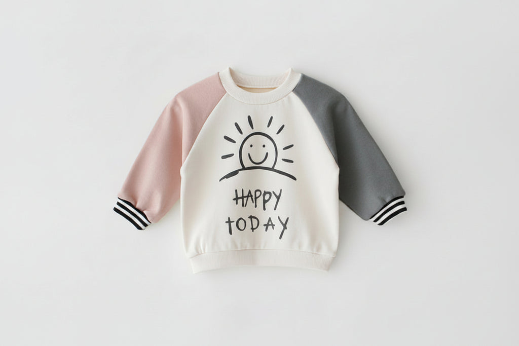 Baby Unisex Long Sleeve T-Shirt | Korean Style | Cotton | Sizes 70–110cm