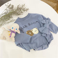 Cute Bear One-Piece Romper with Headband for Babies