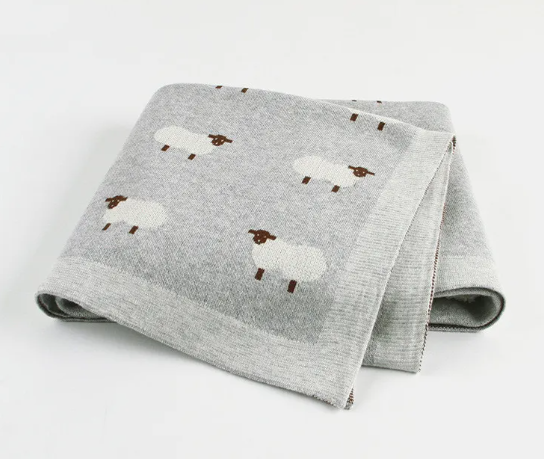 Soft Baby Blanket & Windproof Cover | 100% Cotton, 100x80cm