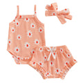 Baby Girl Flower Print T-Shirt & Shorts Set — Summer Outfit
