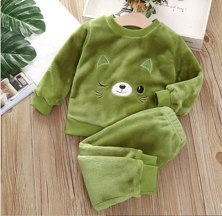Kids Two-Piece Pajama Set | Soft & Cozy Sleepwear | 4 Colors