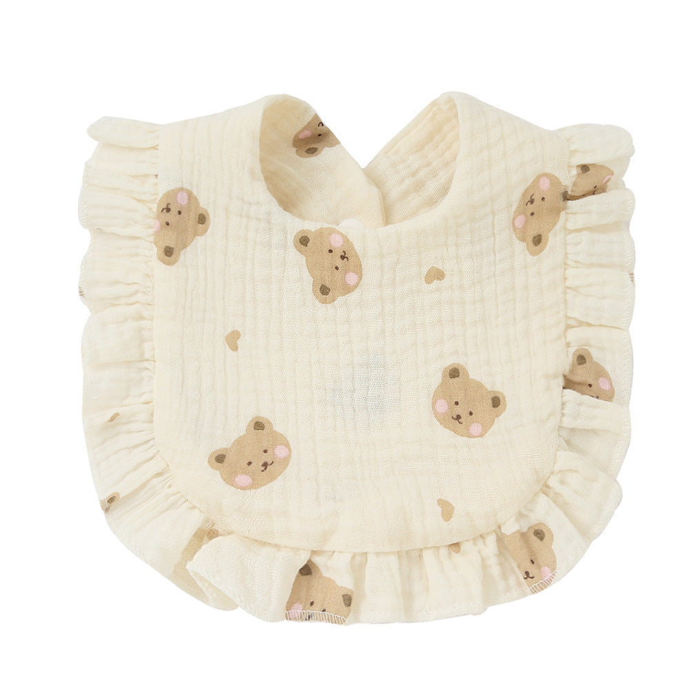 Babies' Printed Cotton Gauze Bib