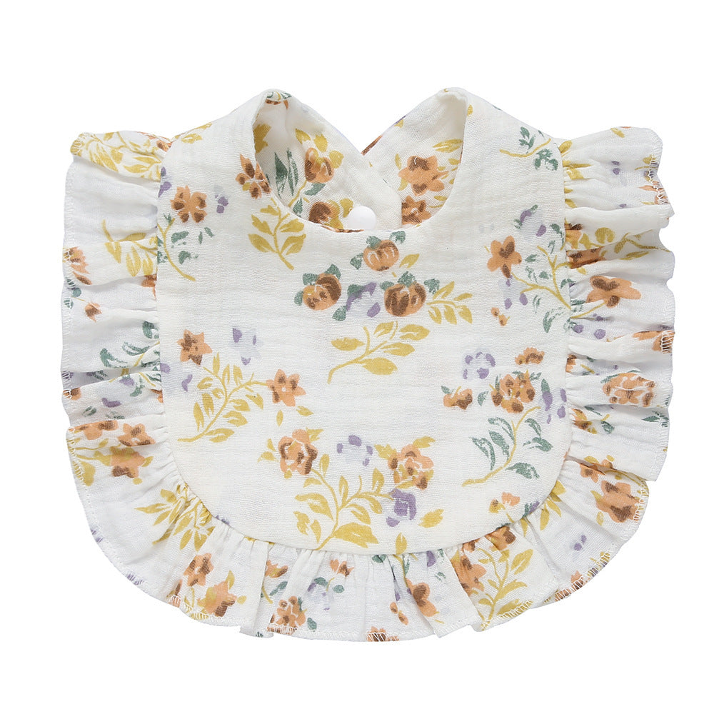Babies' Printed Cotton Gauze Bib