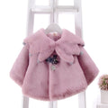 Girls Cape Coat – Warm Polyester Poncho Jacket for Toddlers & Kids (80–110cm)