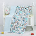 Cartoon Baby Blanket — Soft Cotton, Stroller & Crib Size