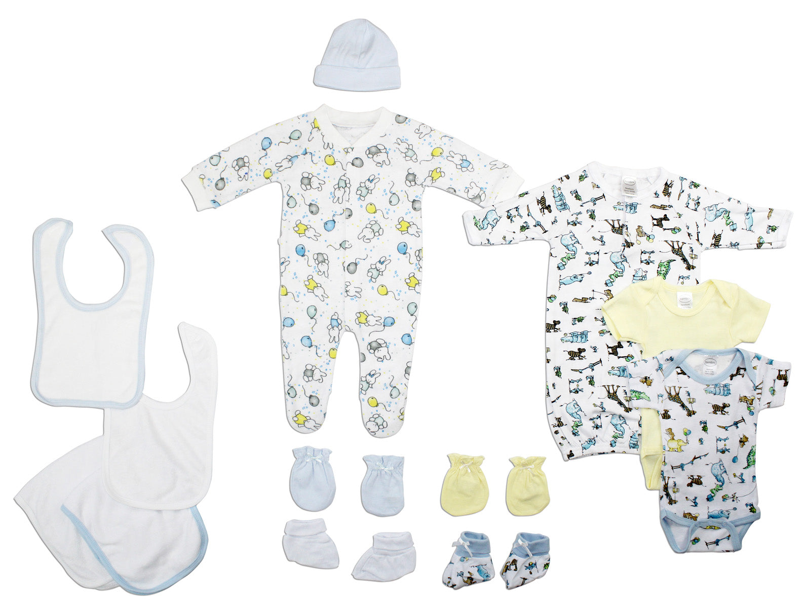 Neutral Newborn Baby Layette Gift Set | 13-Piece Baby Shower Set"