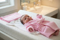 Bambini Newborn Baby Girls 3 Pc Layette Set (Gown, Robe, Fleece