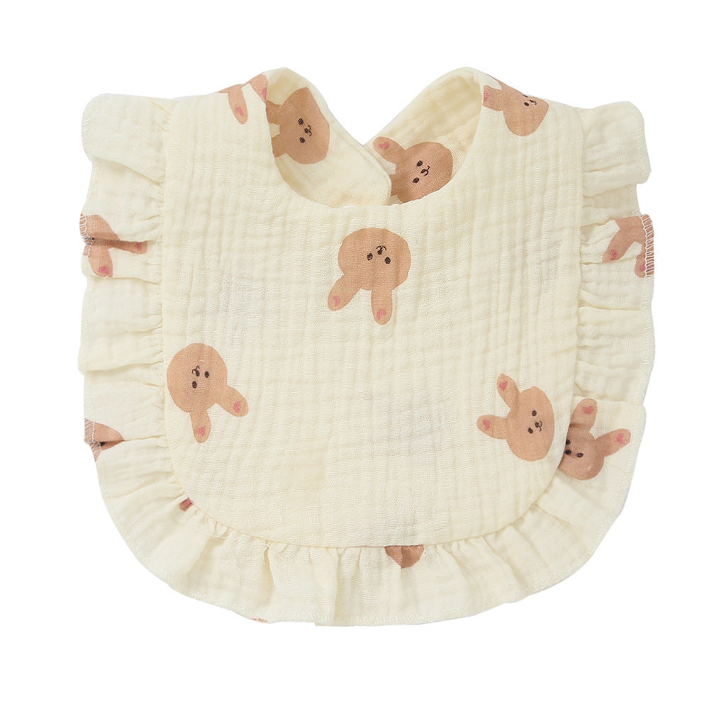 Babies' Printed Cotton Gauze Bib