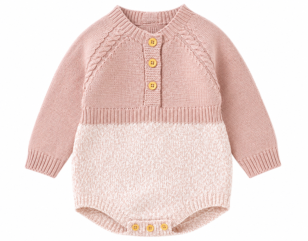 Baby Long Sleeve Romper – Soft Cotton Bodysuit for Newborns & Toddlers (62–86cm)