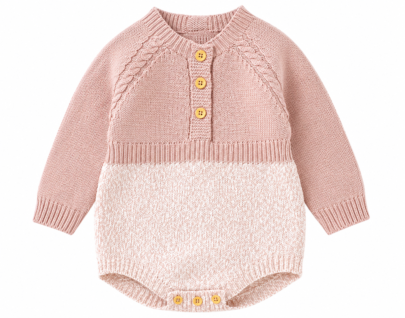 Baby Long Sleeve Romper – Soft Cotton Bodysuit for Newborns & Toddlers (62–86cm)