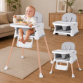 Bellababy 3-in-1 Baby High Chair | Convertible Booster & Play Chair | Ages 6-36M