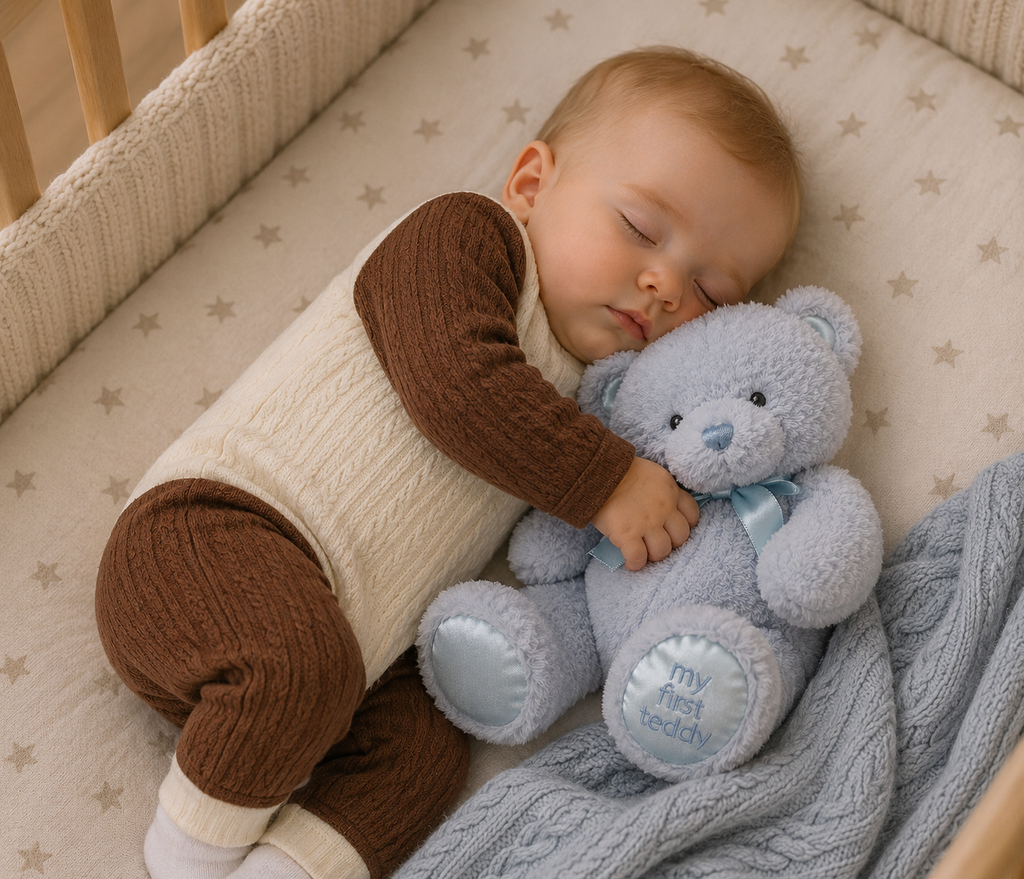 GUND Baby My First Teddy Bear | Ultra-Soft Classic Plush | Newborns & Up | 15" | Blue