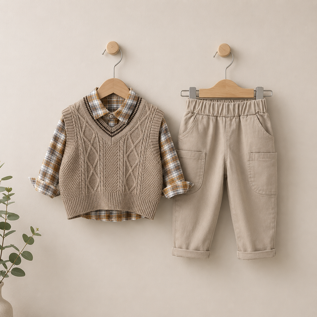 Baby Boys Clothing Set – Soft & Breathable Outfits for Newborns & Toddlers (80–120 cm)