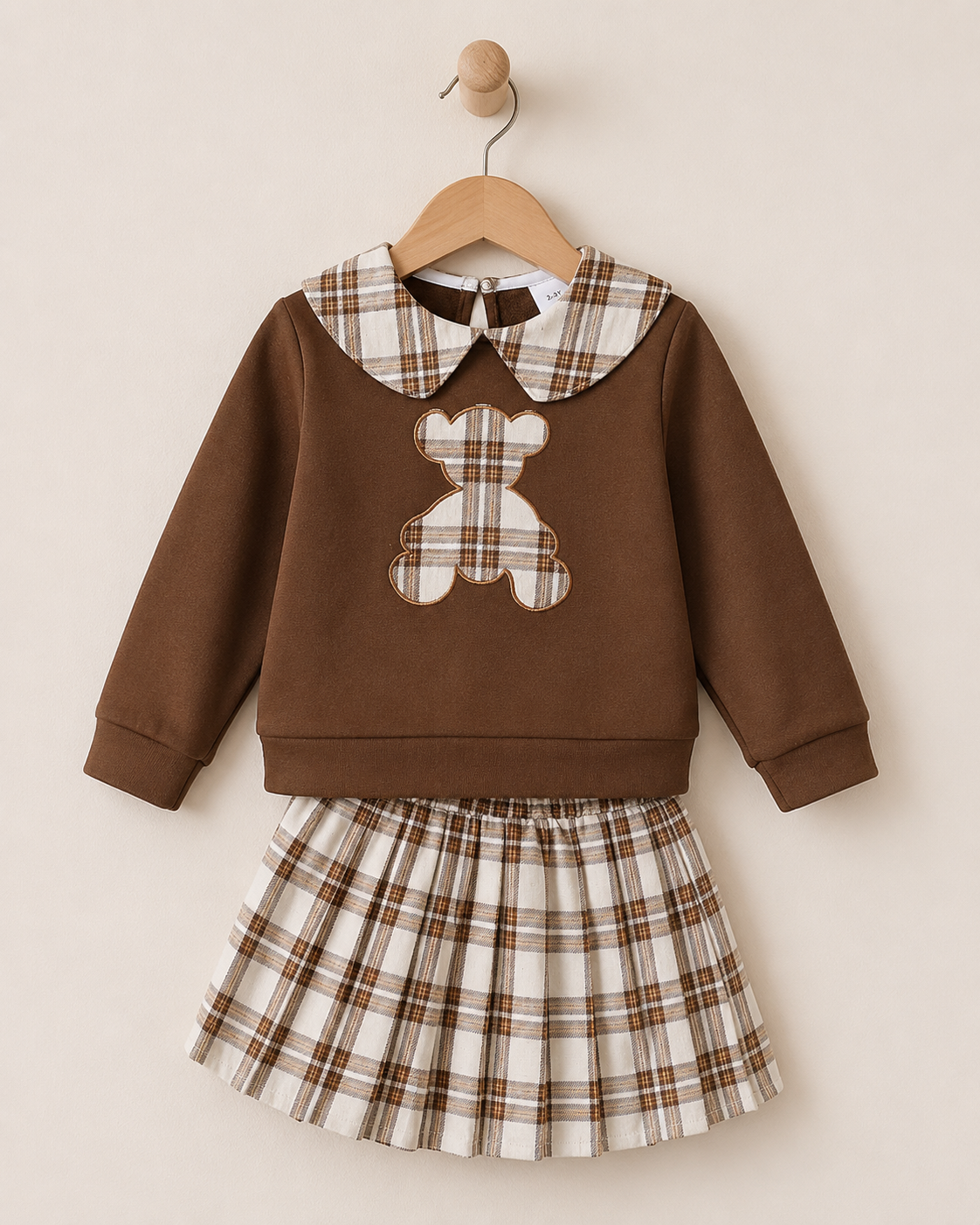 Girls 2-Piece Knit Top & Pleated Skirt Set | Fall Winter Outfit | Ages 4-5