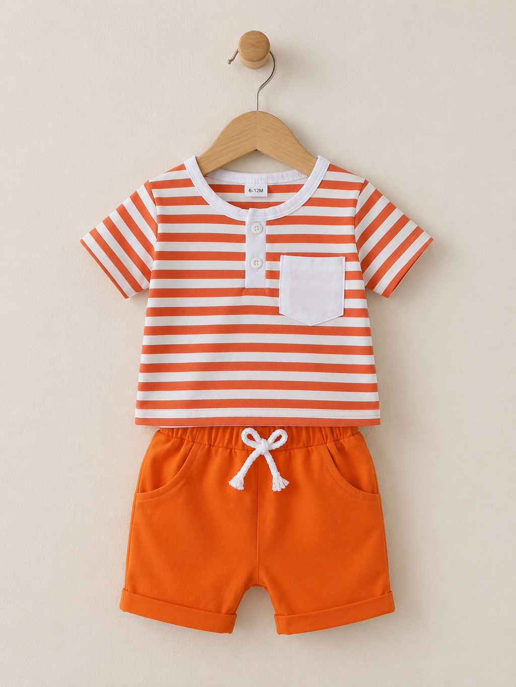 Toddler Boy Summer Outfit 2-Piece Set | Cotton Shirt & Shorts | Ages 2-3