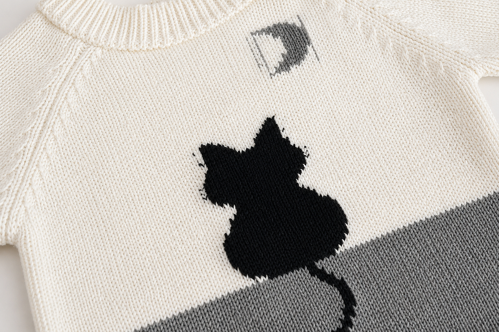 Knitted Cotton Baby Romper | Long-Sleeve Onesie for Babies 3-9 Months