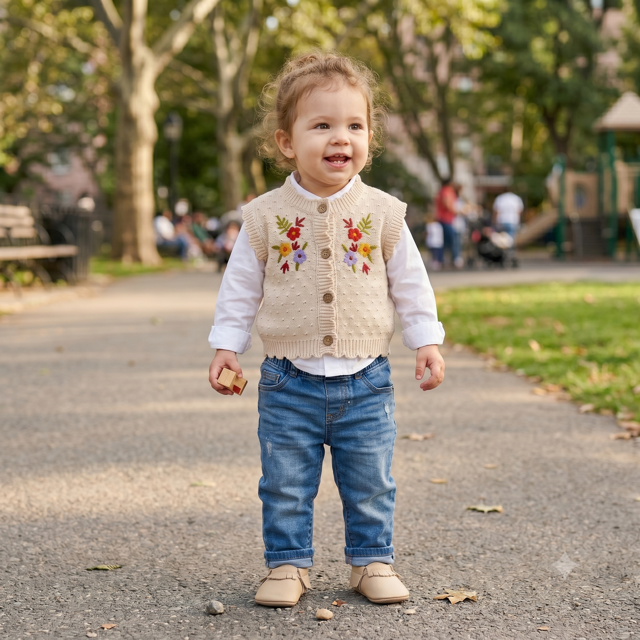Baby & Kids Cotton Vest Coat – Sleeveless Padded Gilet (26–39in)