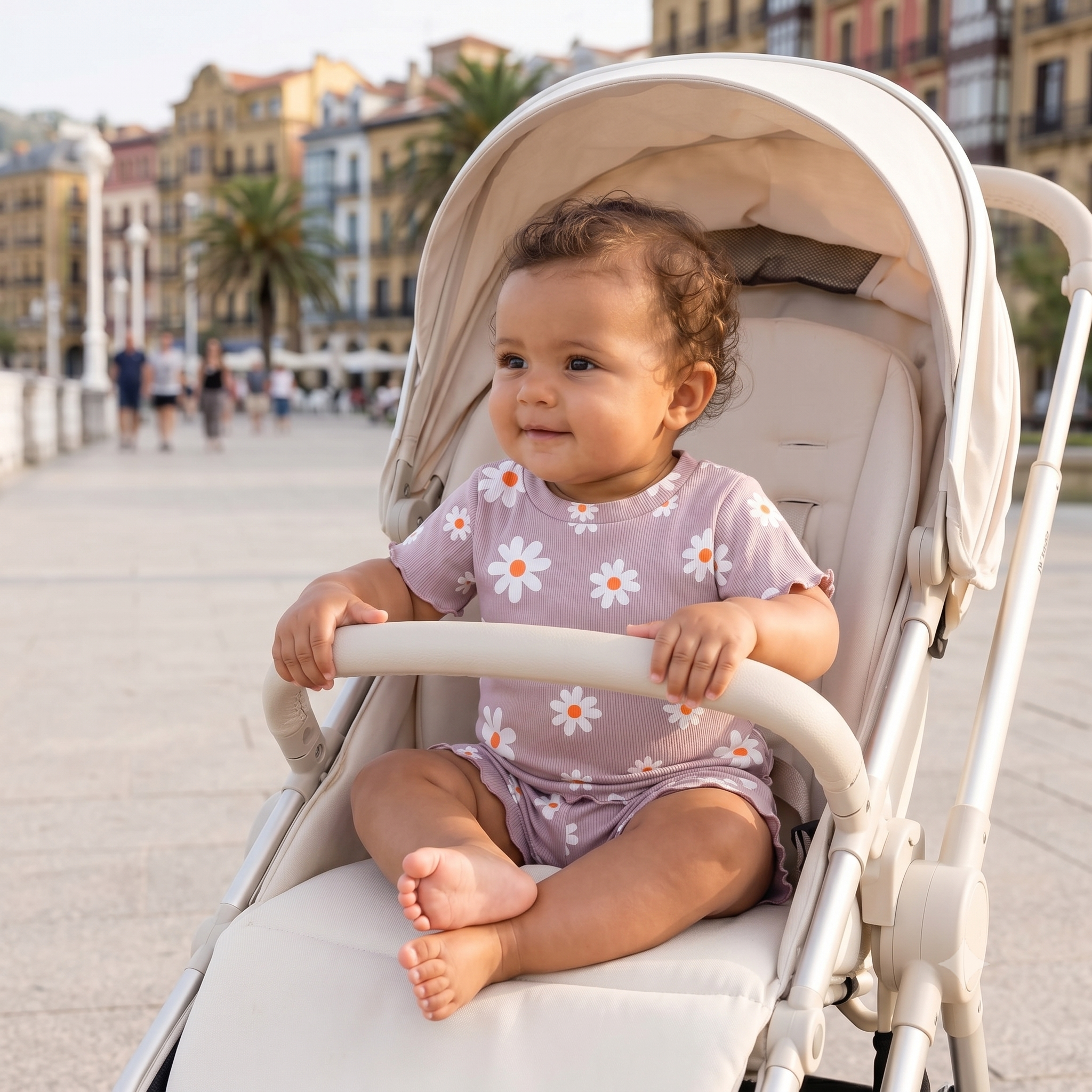 Baby Girl Ribbed Ruffle Top & Shorts Set — 2-Piece Summer Outfit