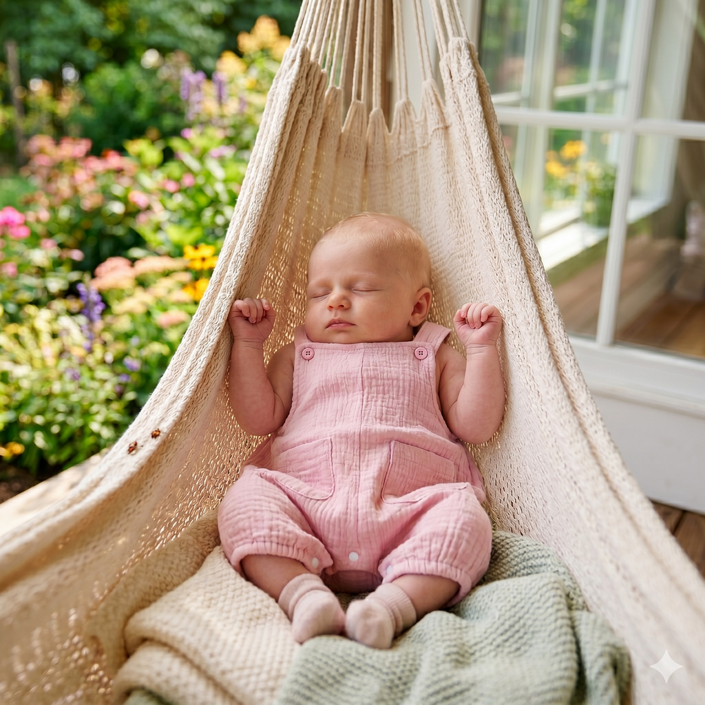Baby Cotton Linen Romper — Sleeveless Unisex Jumpsuit