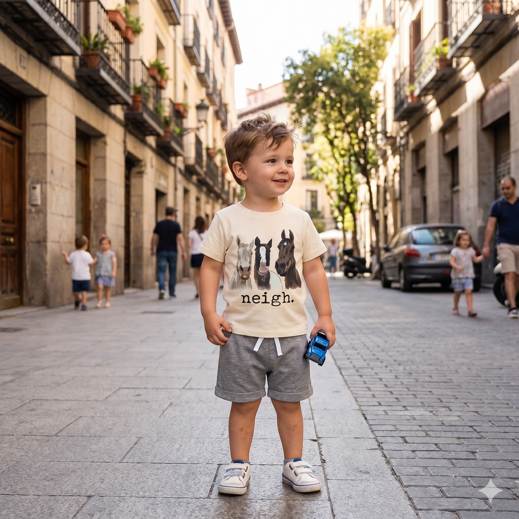 Baby Boy Western Summer Set — Short Sleeve T-Shirt & Shorts, 2-Piece Outfit