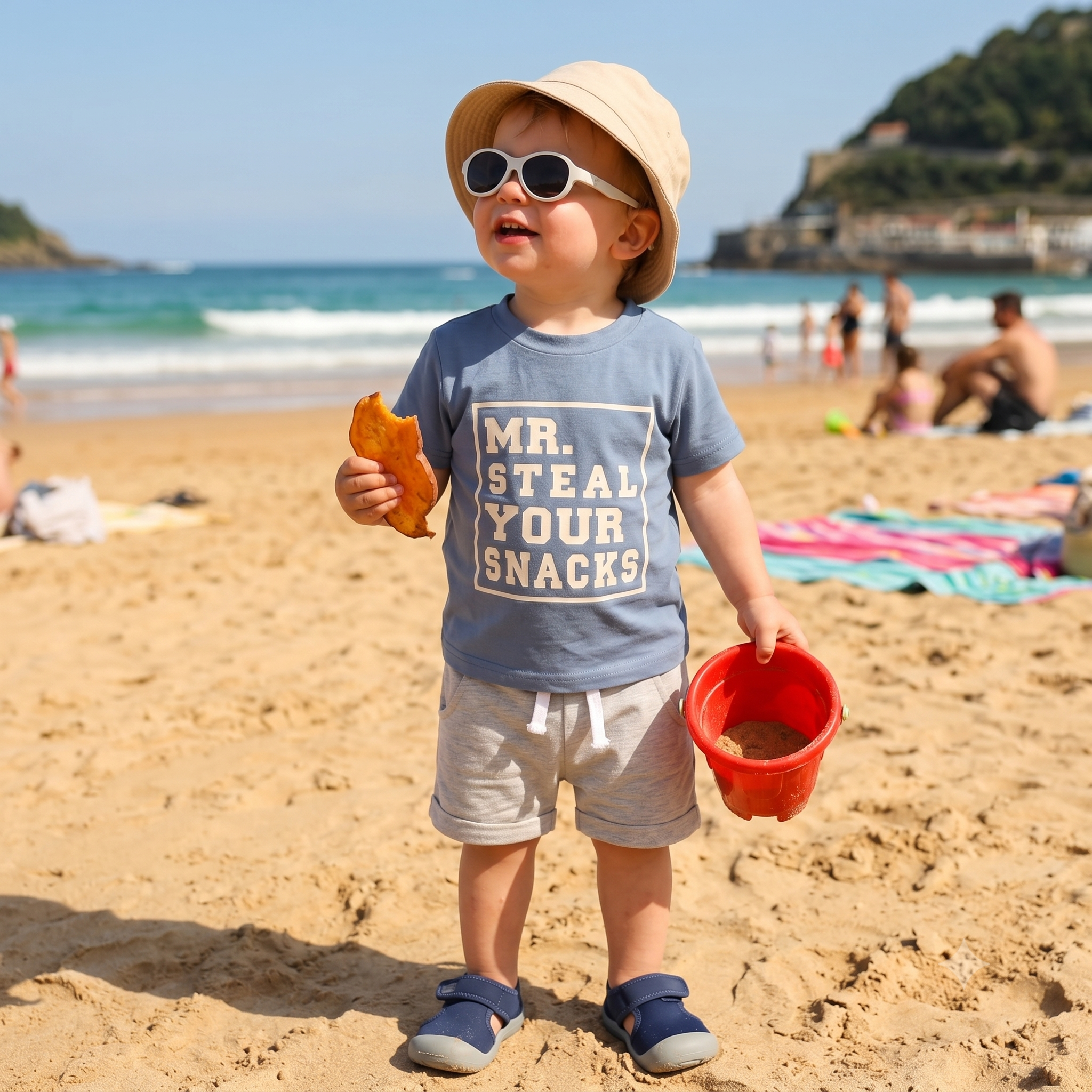 Baby Boy Summer Outfit 2-Piece Set | Letter Print Tee & Shorts