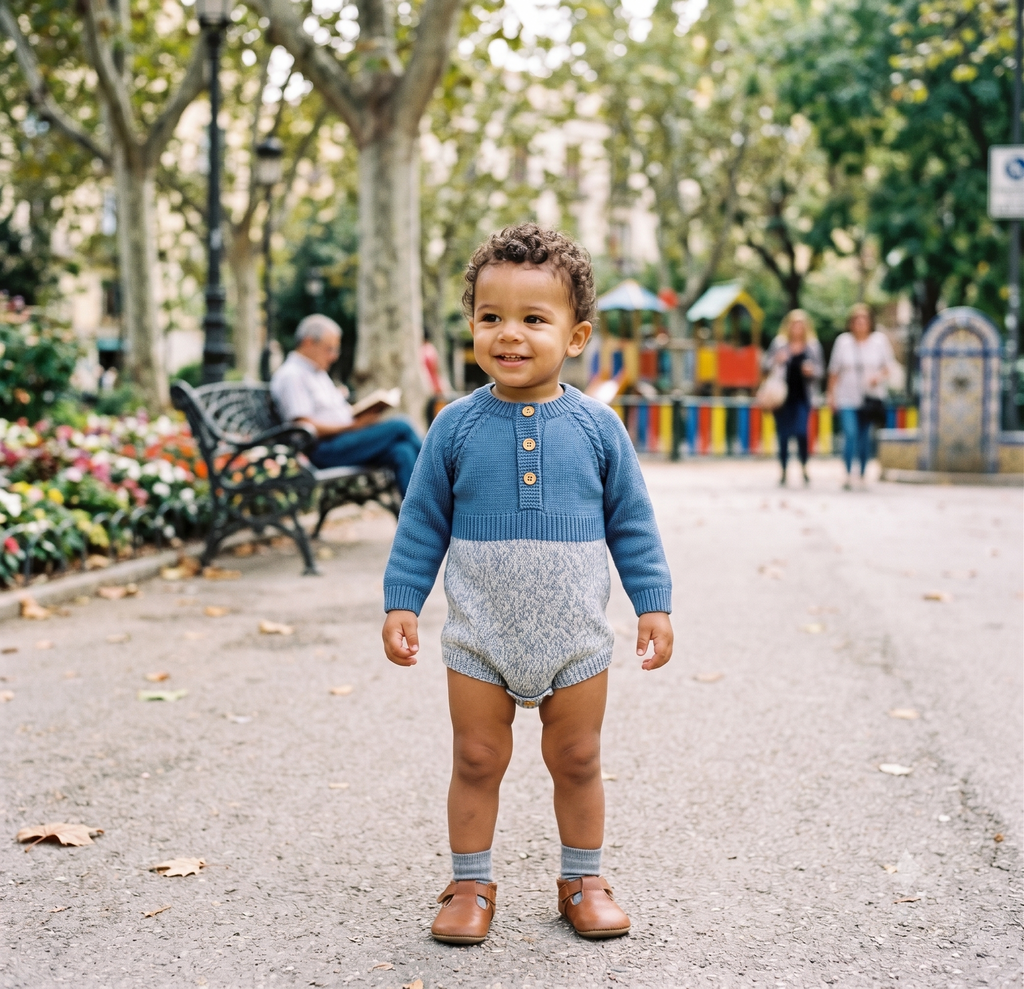 Baby Long Sleeve Romper – Soft Cotton Bodysuit for Newborns & Toddlers (62–86cm)
