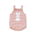 Baby Easter Bunny Knit Romper — Sleeveless Unisex Onesie