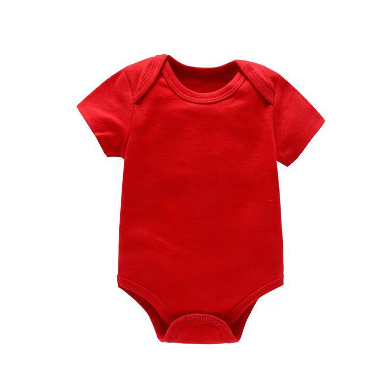 Organic Cotton Baby Romper | Short Sleeve Triangle Bodysuit for Boys & Girls 0-2Y