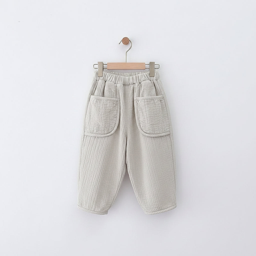 Kids' Cotton Casual Pants | High Waist | Unisex | Sizes 80–130cm