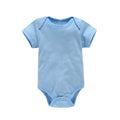 Organic Cotton Baby Romper | Short Sleeve Triangle Bodysuit for Boys & Girls 0-2Y