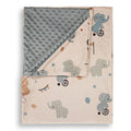 Hooded Baby Blanket - Soft Plush Double Layer (Elephant)