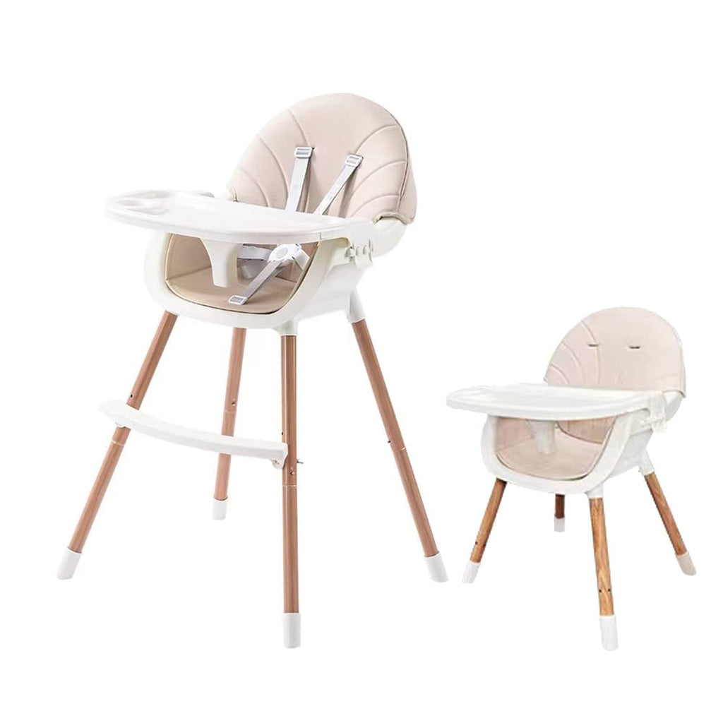 PandaEar 3-in-1 High Chair for Babies & Toddlers – Convertible with Removable Tray, 5-Point Safety Harness & Adjustable Legs