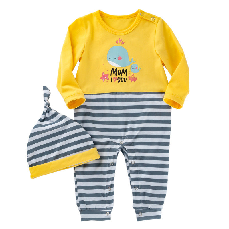 Newborn Cartoon Animal Romper for Babies (Spring/Autumn)