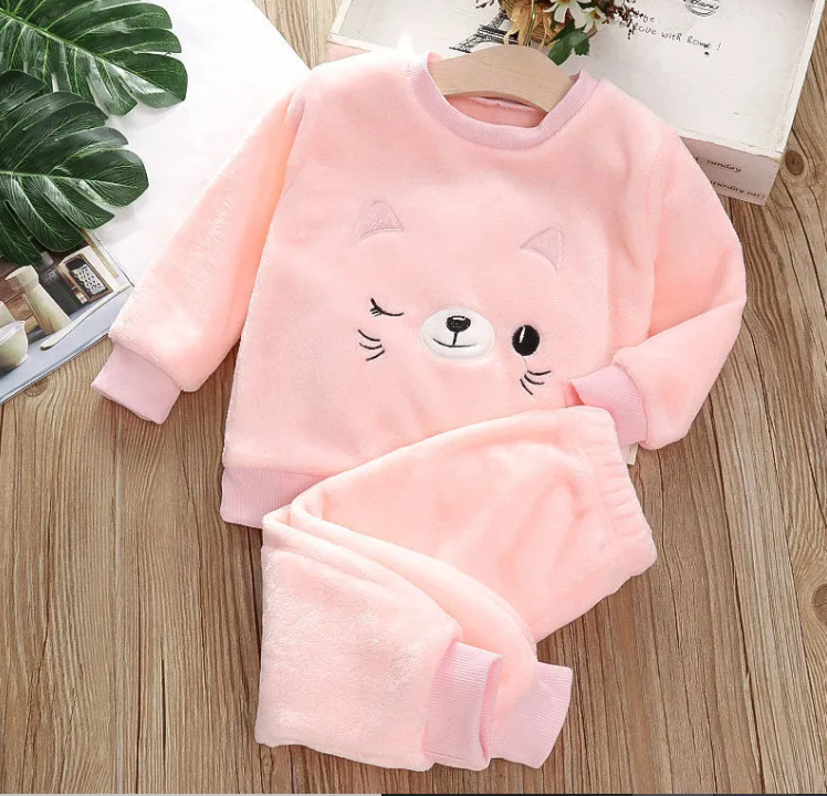 Kids Two-Piece Pajama Set | Soft & Cozy Sleepwear | 4 Colors