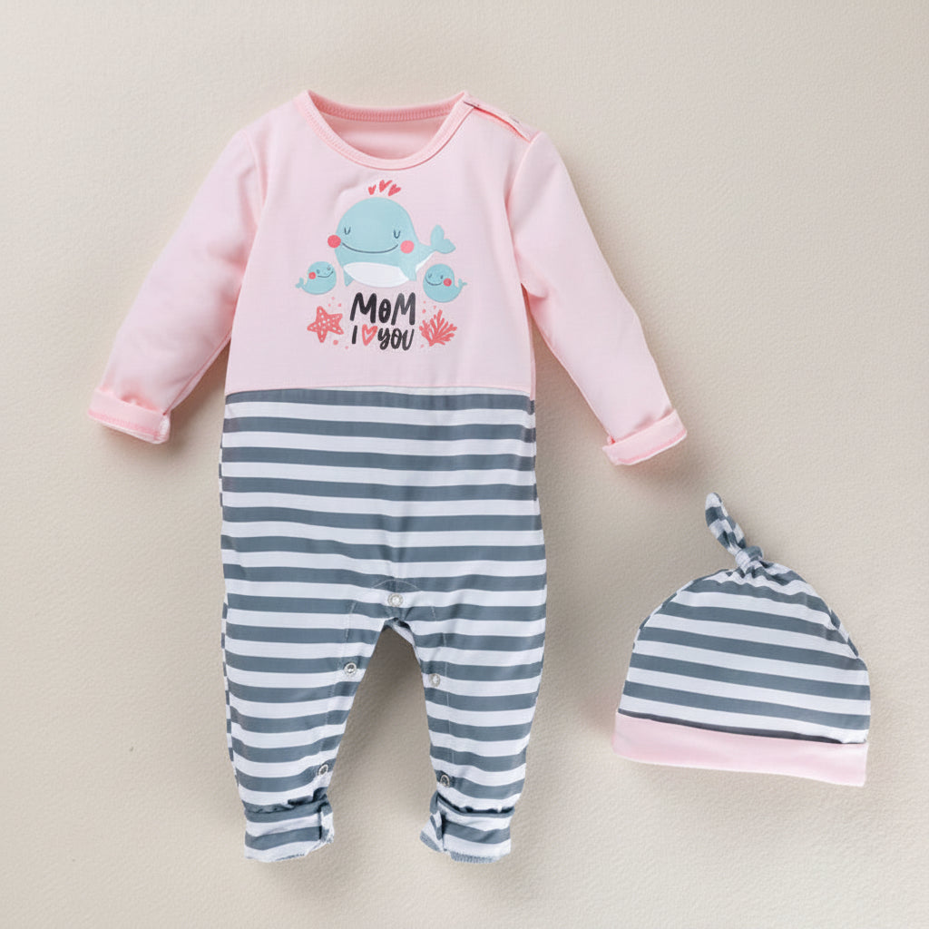 Newborn Cartoon Animal Romper for Babies (Spring/Autumn)